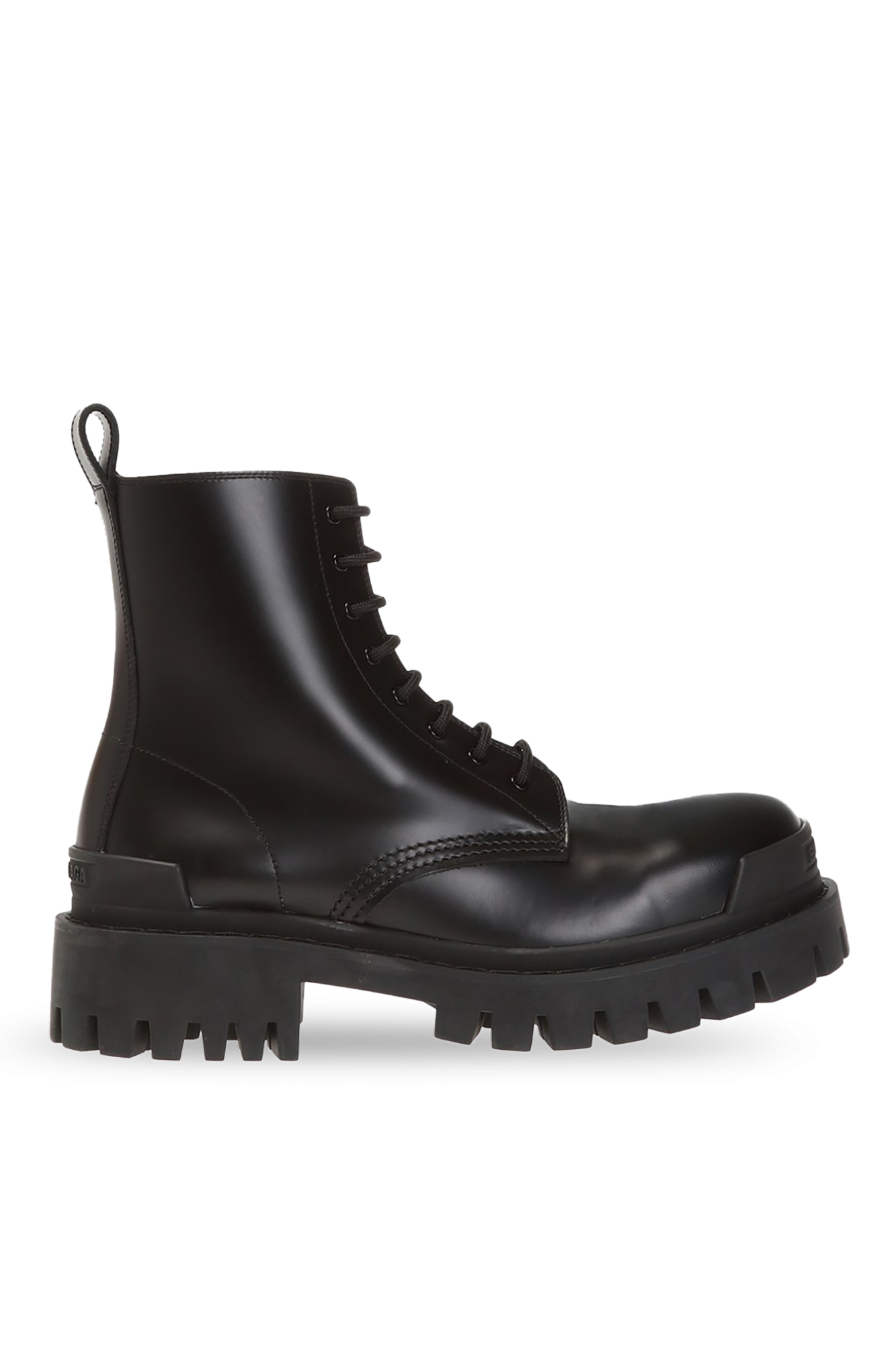 Schwarz Strike leather boots Balenciaga Vitkac Germany